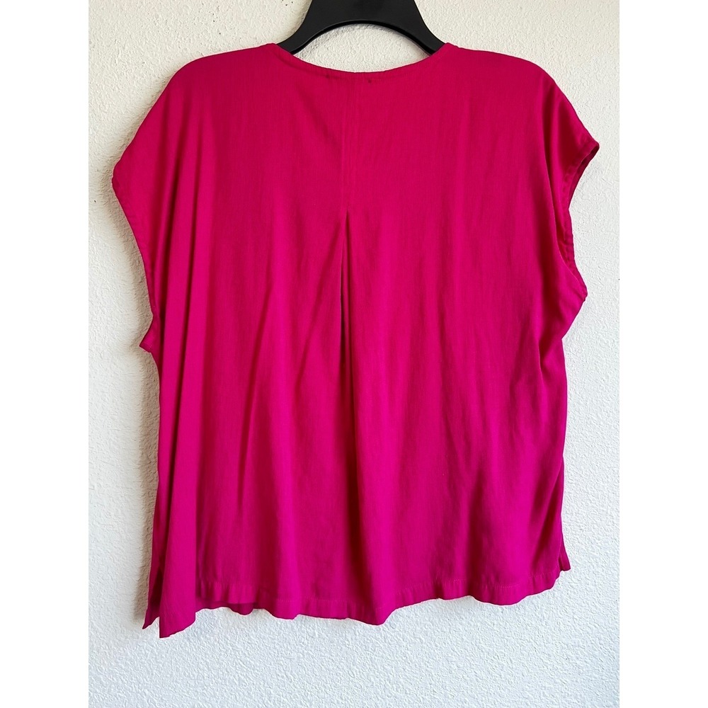 Lot of 3 Green Envelope Modern Works Womens Tops Medium Red Burgundy Pink Blouse - Picture 5 of 12